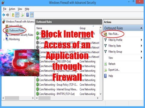 windows 10 block internet access